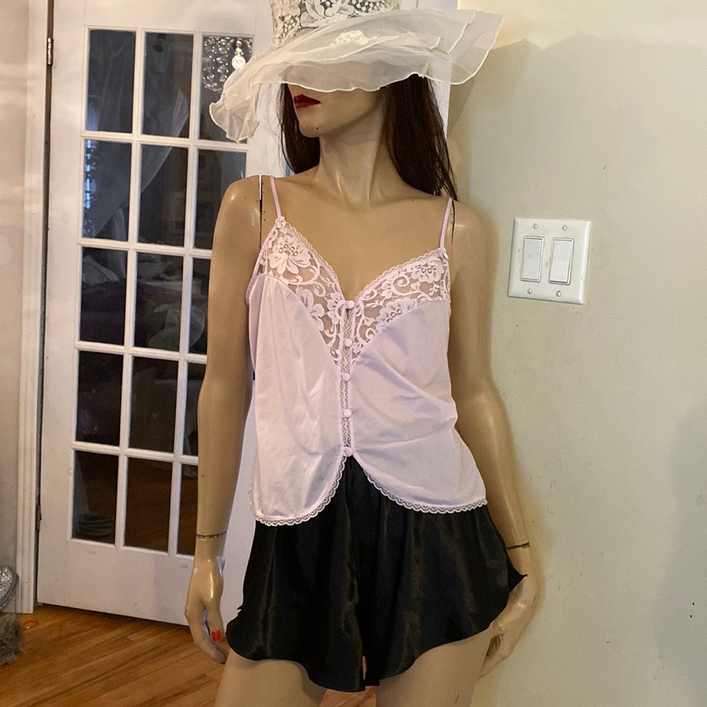 Vintage  lingerie Lacey camisole top size 34